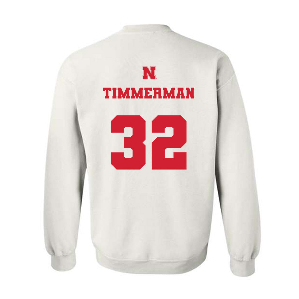 Nebraska - NCAA Baseball : Tucker Timmerman - Crewneck Sweatshirt Classic Shersey