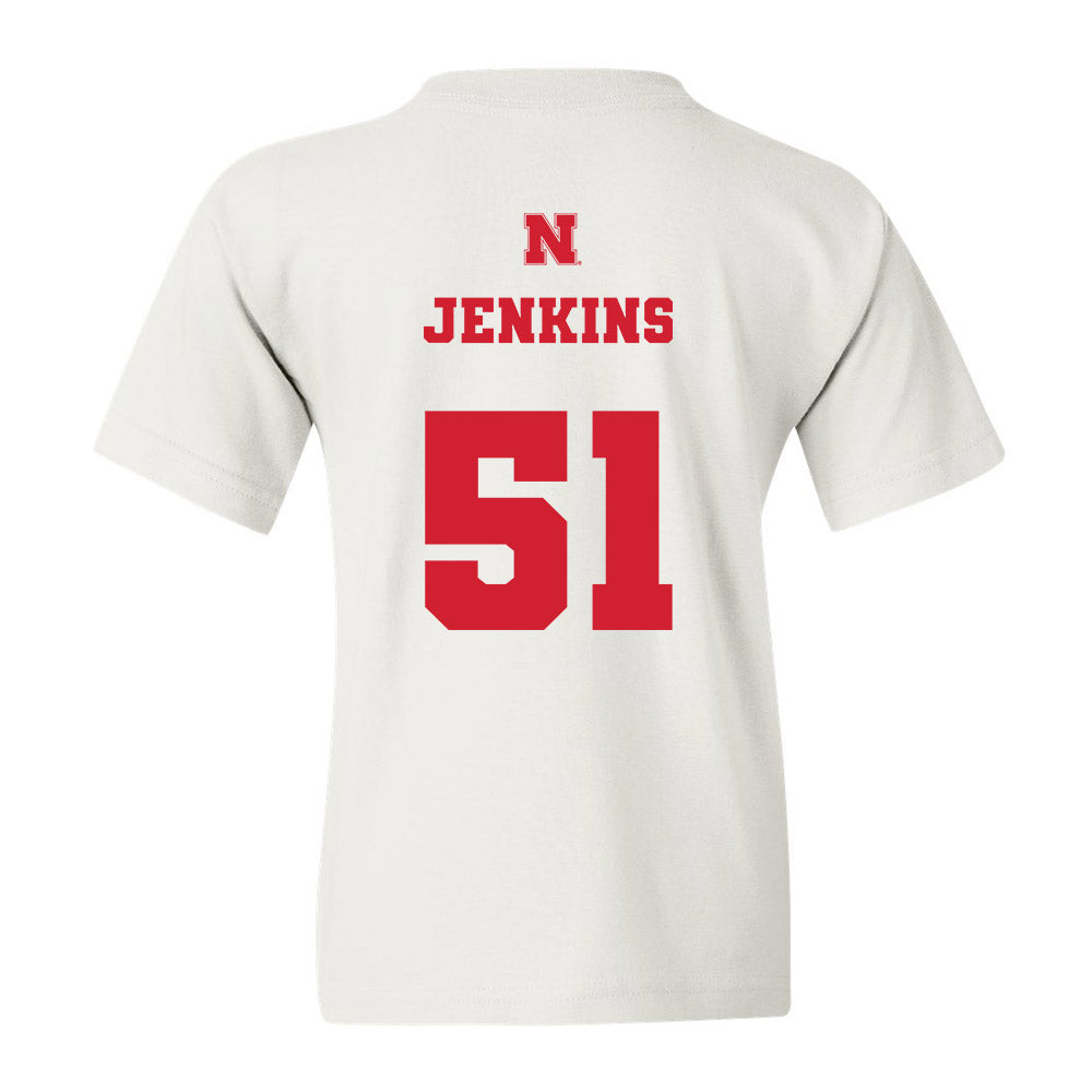 Nebraska - NCAA Football : Justin Jenkins - Youth T-Shirt