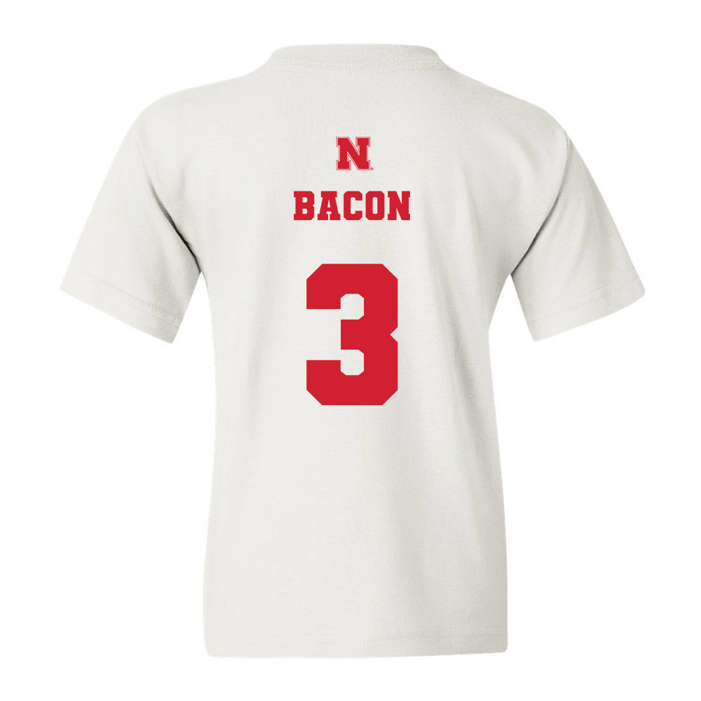 Nebraska - NCAA Softball : Bella Bacon - Youth T-Shirt Classic Shersey