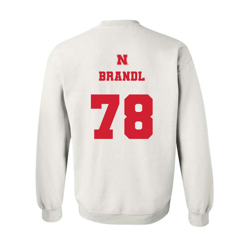 Nebraska - NCAA Football : Jacob Brandl - Crewneck Sweatshirt Classic Shersey