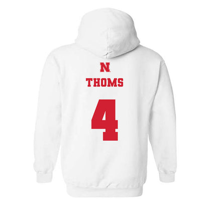 Nebraska - NCAA Softball : Malia Thoms - Hooded Sweatshirt Classic Shersey