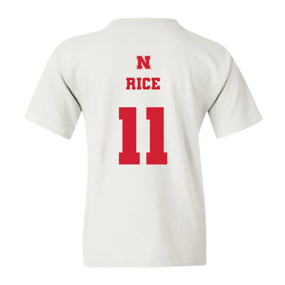 Nebraska - NCAA Men's Basketball : Eli Rice - Youth T-Shirt Classic Shersey