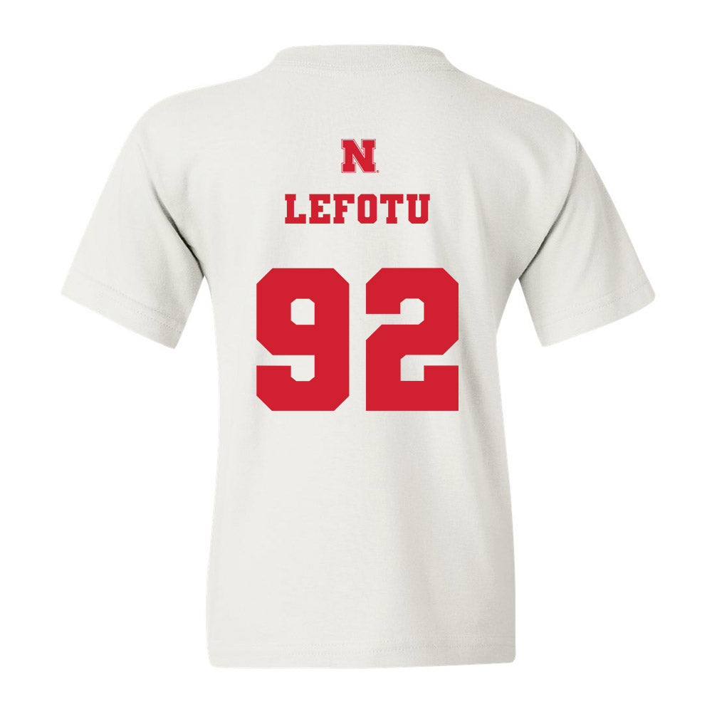 Nebraska - NCAA Football : Sua Lefotu - Youth T-Shirt
