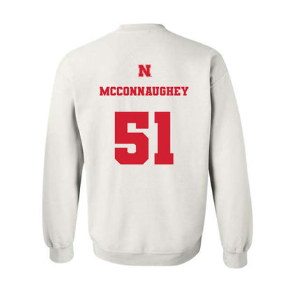 Nebraska - NCAA Baseball : Mason McConnaughey - Crewneck Sweatshirt Classic Shersey