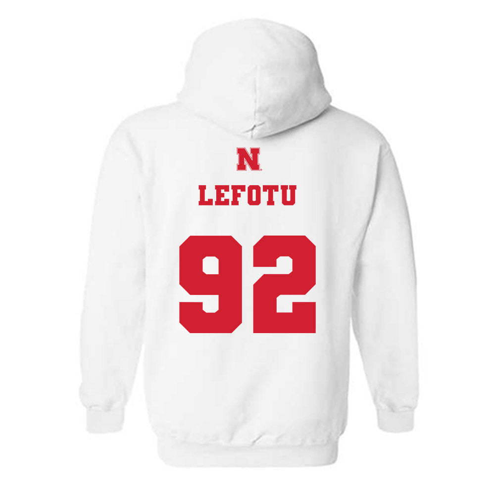 Nebraska - NCAA Football : Sua Lefotu - Hooded Sweatshirt