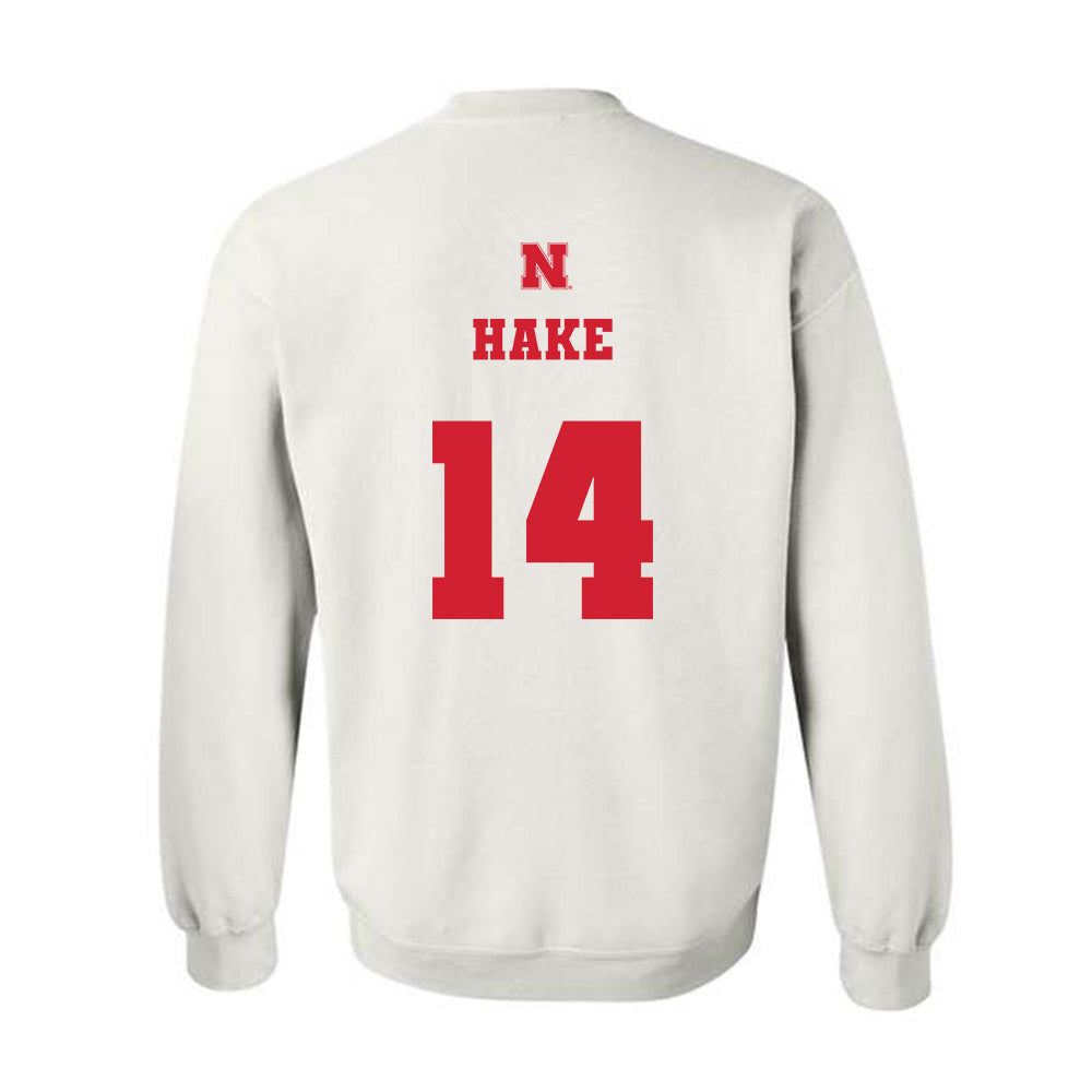 Nebraska - NCAA Women's Basketball : Callin Hake - Crewneck Sweatshirt Classic Shersey