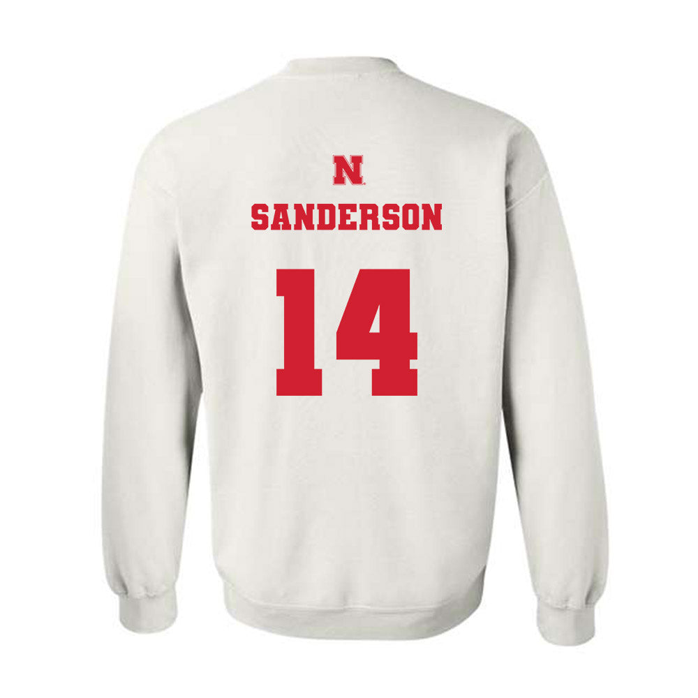 Nebraska - NCAA Baseball : Case Sanderson - Crewneck Sweatshirt Classic Shersey