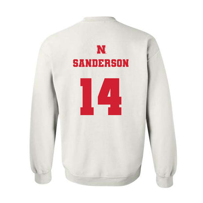 Nebraska - NCAA Baseball : Case Sanderson - Crewneck Sweatshirt Classic Shersey