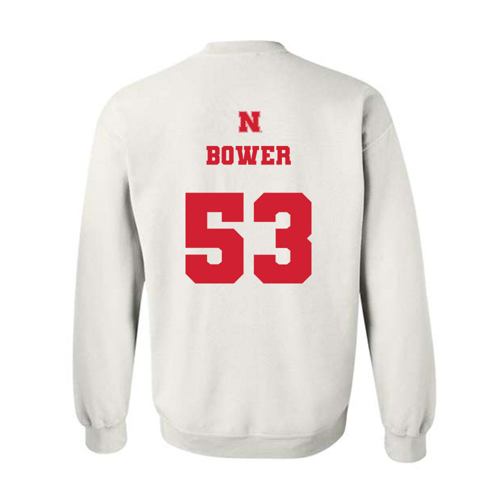 Nebraska - NCAA Football : Jacob Bower - Crewneck Sweatshirt Classic Shersey