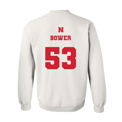 Nebraska - NCAA Football : Jacob Bower - Crewneck Sweatshirt Classic Shersey