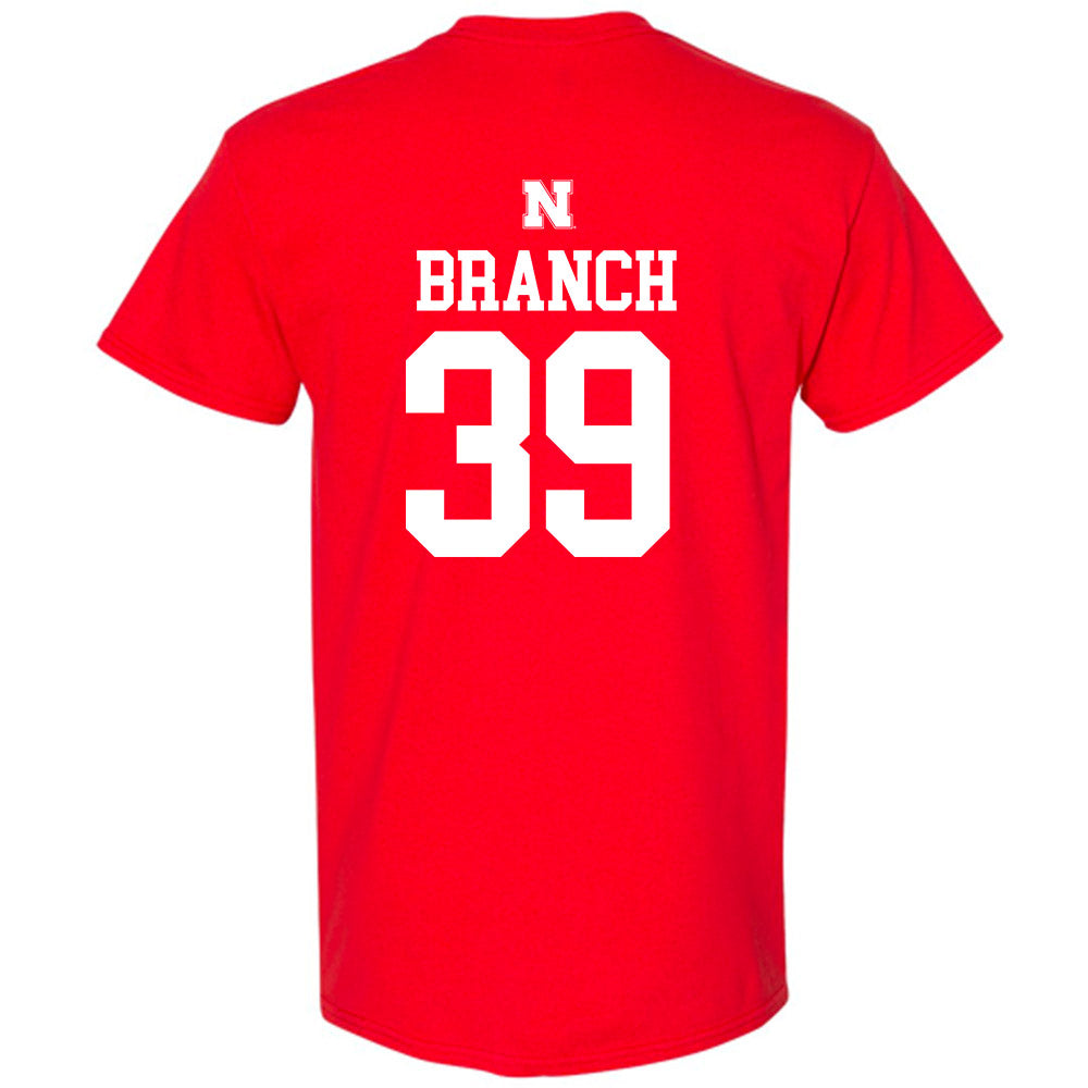 Nebraska - NCAA Football : Derek Branch - Generic Red Shersey Short Sleeve T-Shirt