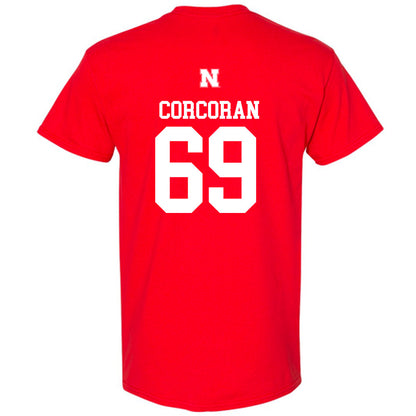 Nebraska - NCAA Football : Turner Corcoran - Generic Red Shersey Short Sleeve T-Shirt