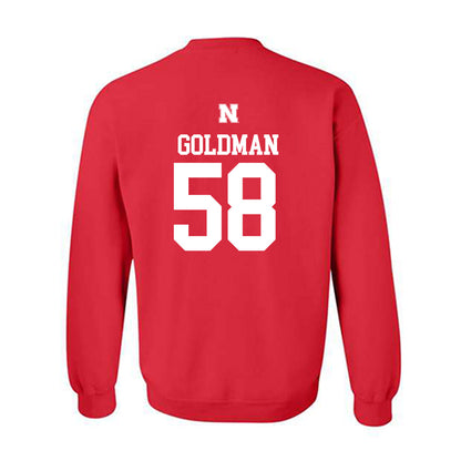 Nebraska - NCAA Football : Mason Goldman - Generic Red Shersey Sweatshirt