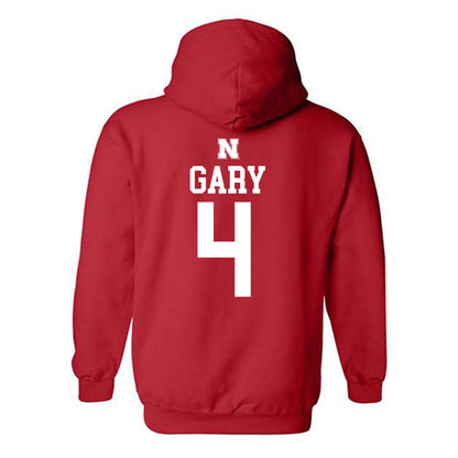 Nebraska - NCAA Men's Basketball : Juwan Gary - Hooded Sweatshirt Classic Shersey