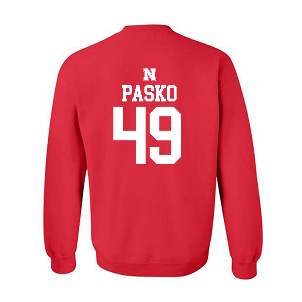 Nebraska - NCAA Football : Daniel Pasko - Generic Red Shersey Sweatshirt