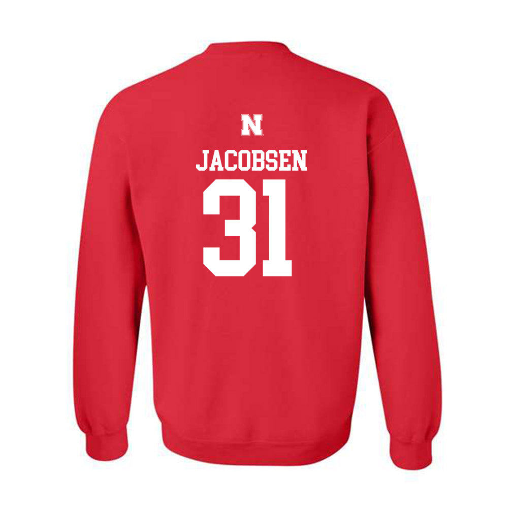 Nebraska - NCAA Men's Basketball : Cale Jacobsen - Crewneck Sweatshirt Classic Shersey