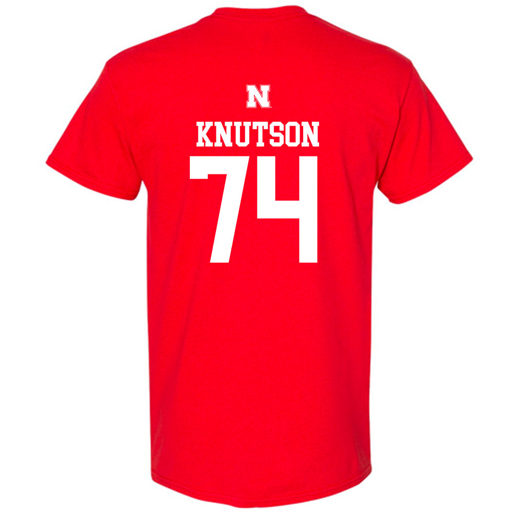 Nebraska - NCAA Football : Brock Knutson - Generic Red Shersey Short Sleeve T-Shirt