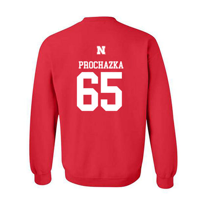 Nebraska - NCAA Football : Teddy Prochazka - Generic Red Shersey Sweatshirt