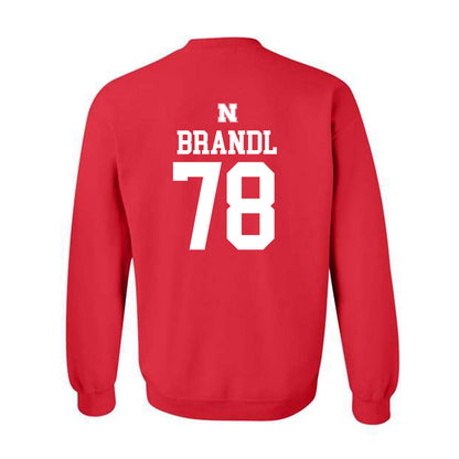 Nebraska - NCAA Football : Jacob Brandl - Crewneck Sweatshirt Classic Shersey