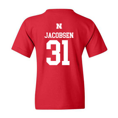 Nebraska - NCAA Men's Basketball : Cale Jacobsen - Youth T-Shirt Classic Shersey
