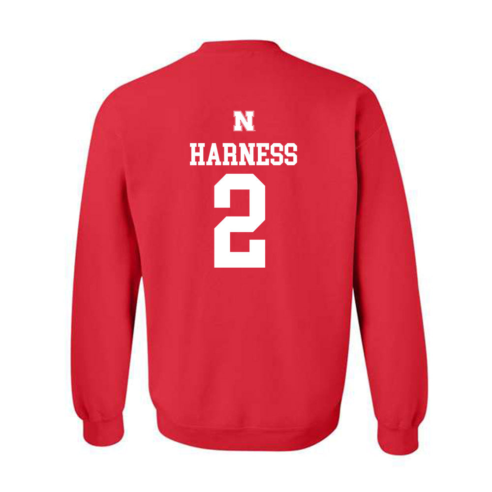 Nebraska - NCAA Softball : Sarah Harness - Crewneck Sweatshirt Classic Shersey