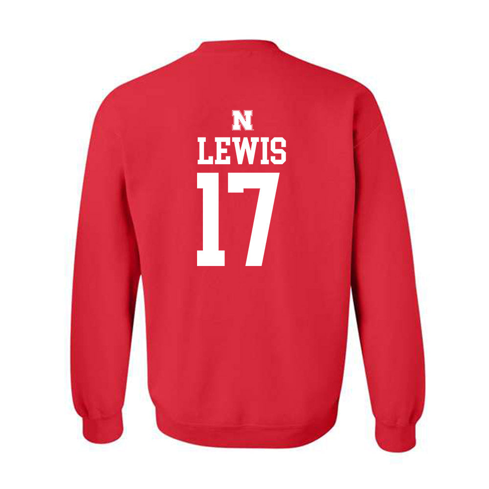 Nebraska - NCAA Baseball : Hayden Lewis - Crewneck Sweatshirt Classic Shersey