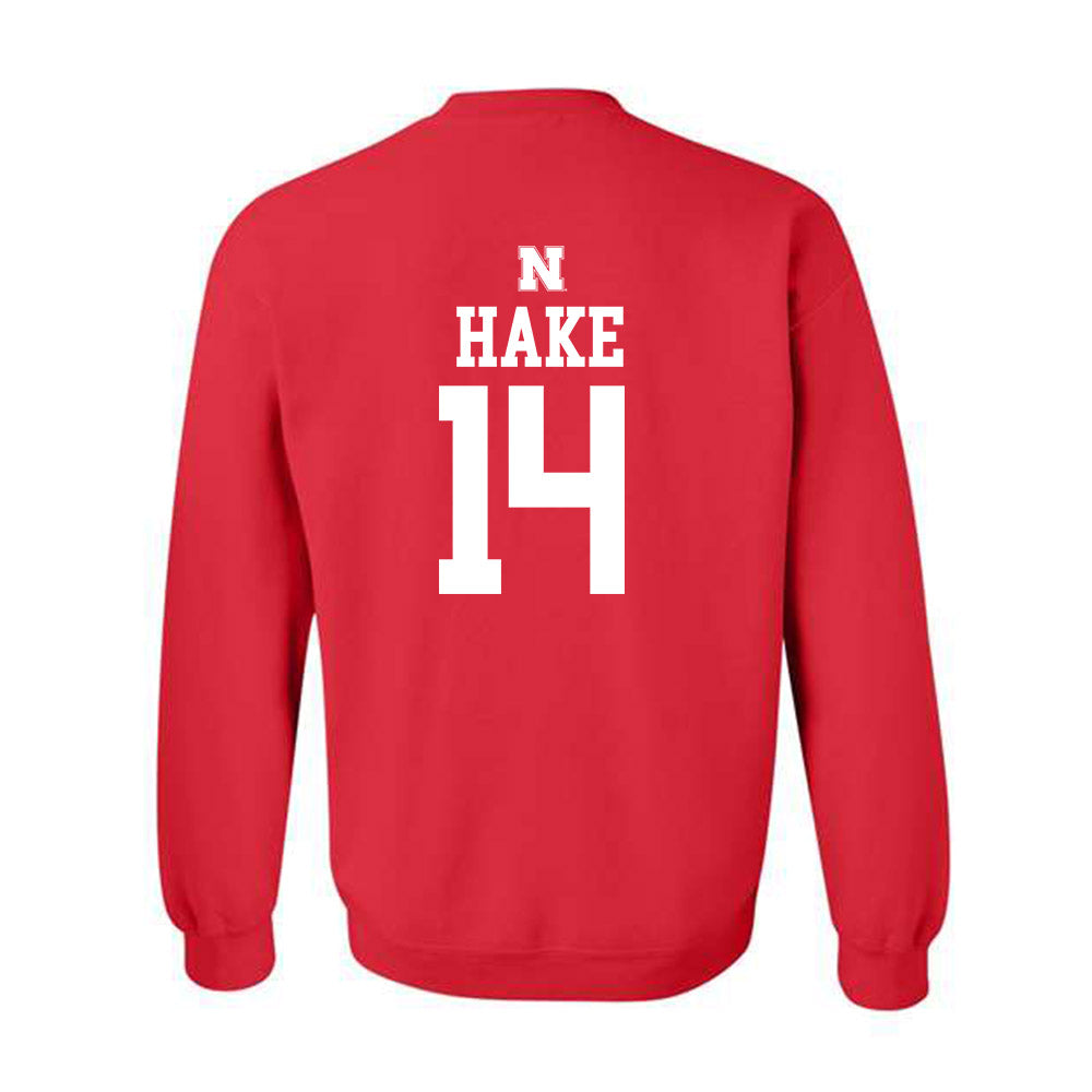 Nebraska - NCAA Women's Basketball : Callin Hake - Crewneck Sweatshirt Classic Shersey