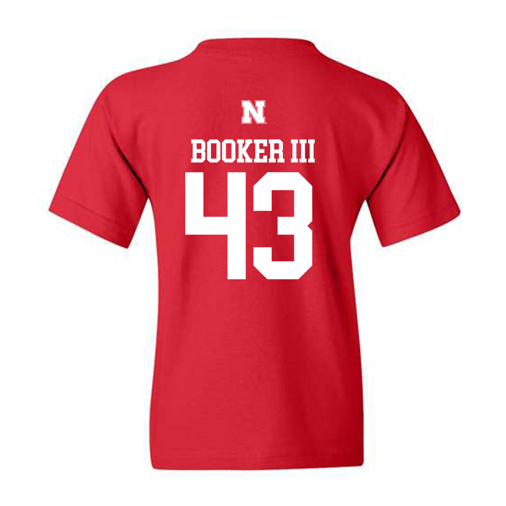 Nebraska - NCAA Football : Michael Booker III - Generic Red Shersey Youth T-Shirt