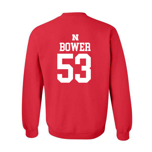 Nebraska - NCAA Football : Jacob Bower - Crewneck Sweatshirt Classic Shersey