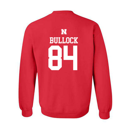 Nebraska - NCAA Football : Alex Bullock - Generic Red Shersey Sweatshirt