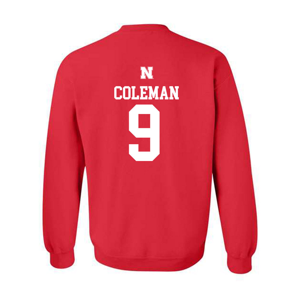 Nebraska - NCAA Men's Basketball : Jarron Coleman - Crewneck Sweatshirt Classic Shersey