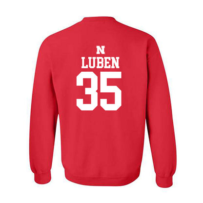 Nebraska - NCAA Football : Trevin Luben - Generic Red Shersey Sweatshirt