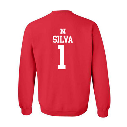 Nebraska - NCAA Baseball : Riley Silva - Crewneck Sweatshirt Classic Shersey