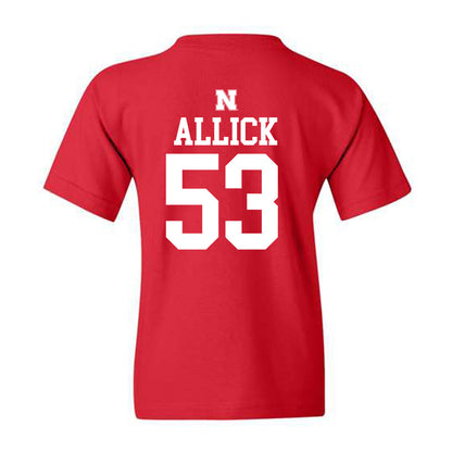 Nebraska - NCAA Men's Basketball : Josiah Allick - Youth T-Shirt Classic Shersey