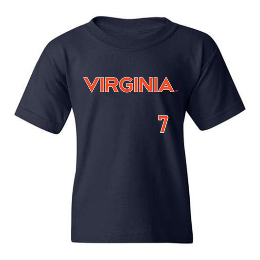 Virginia - NCAA Softball : Sarah Coon - Youth T-Shirt Replica Shersey