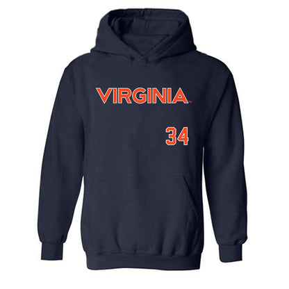 Virginia - NCAA Softball : Kelly Ayer - Hooded Sweatshirt Replica Shersey