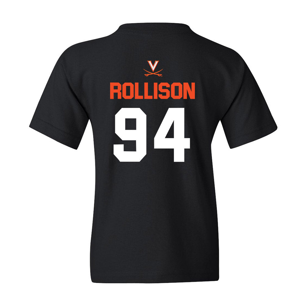 Virginia - NCAA Football : Hayden Rollison - Shersey Youth T-Shirt