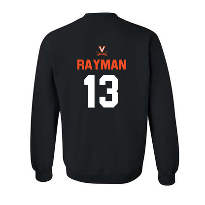 Virginia - NCAA Football : Jared Rayman - Crewneck Sweatshirt Sports Shersey