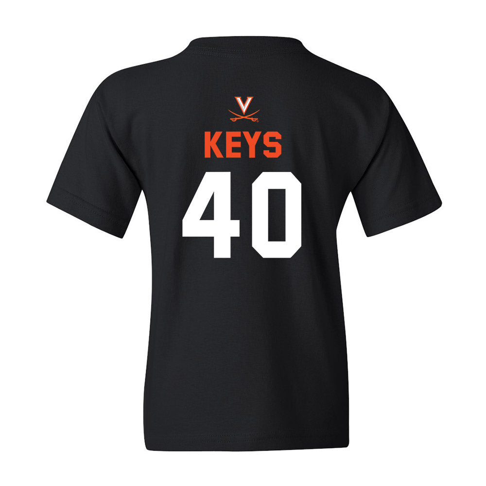 Virginia - NCAA Football : Rob Keys - Shersey Youth T-Shirt