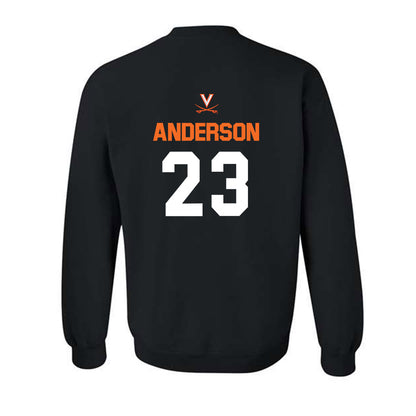 Virginia - NCAA Baseball : Ethan Anderson - Crewneck Sweatshirt Sports Shersey