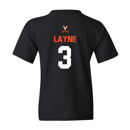 Virginia - NCAA Softball : Courtney Layne - Youth T-Shirt Sports Shersey