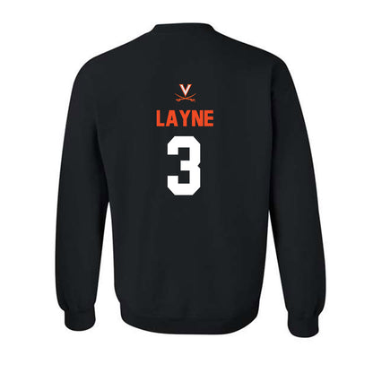 Virginia - NCAA Softball : Courtney Layne - Crewneck Sweatshirt Sports Shersey