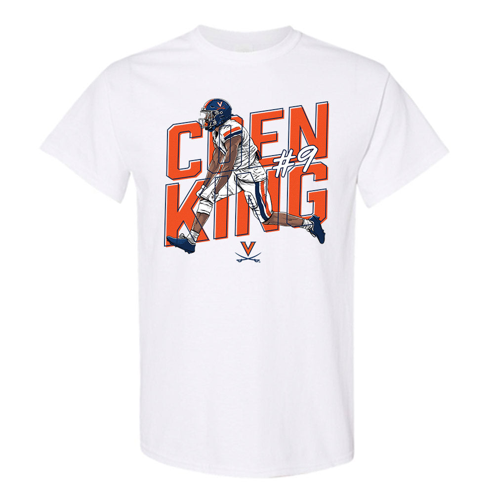 Virginia - NCAA Football : Coen King Illustration Short Sleeve T-Shirt