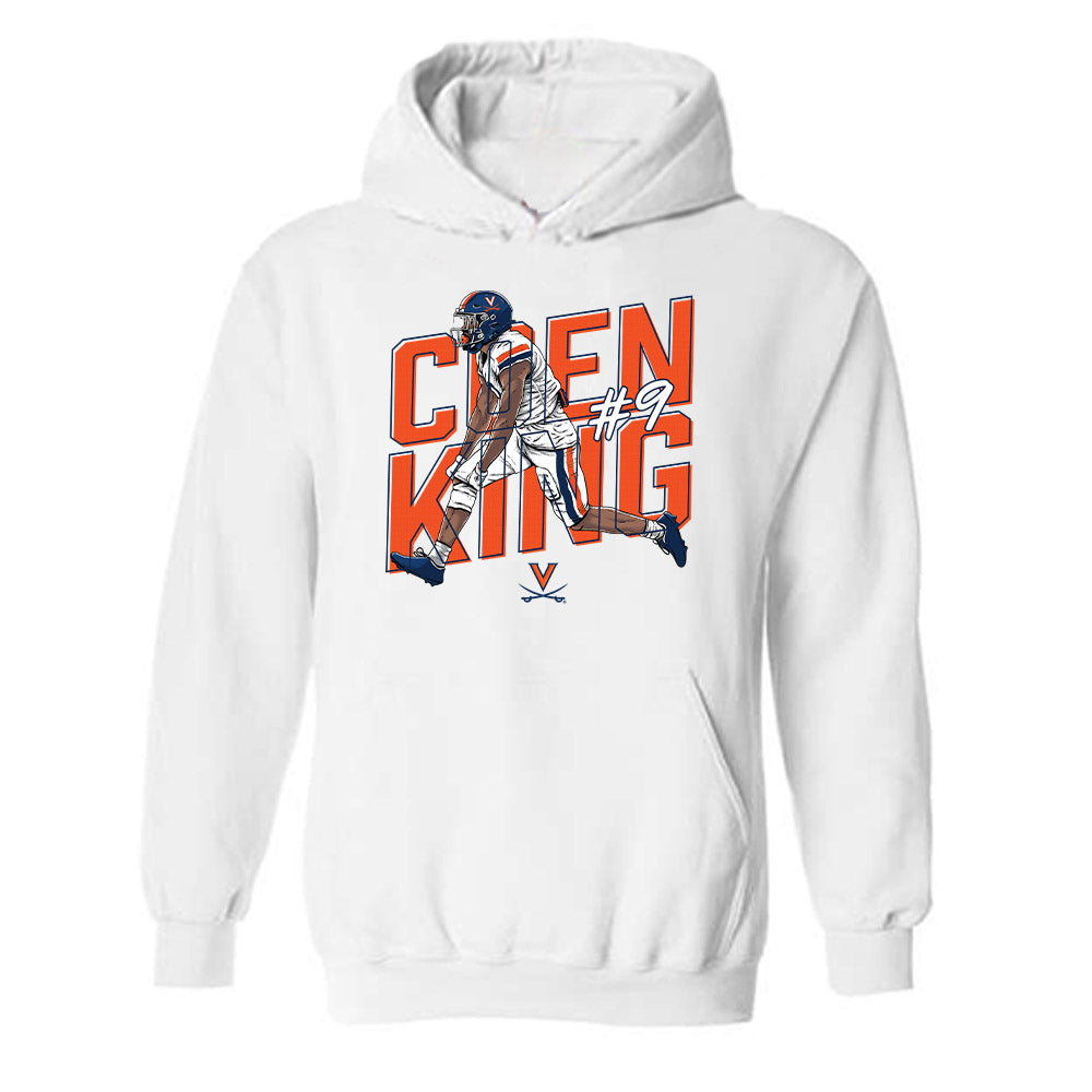 Virginia - NCAA Football : Coen King Illustration Hooded Sweatshirt