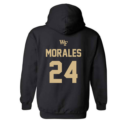 Wake Forest - NCAA Baseball : Antonio Morales - Hooded Sweatshirt Sports Shersey