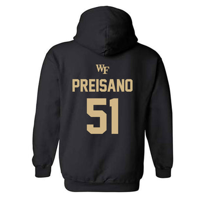 Wake Forest - NCAA Baseball : Ryan Preisano - Hooded Sweatshirt Sports Shersey