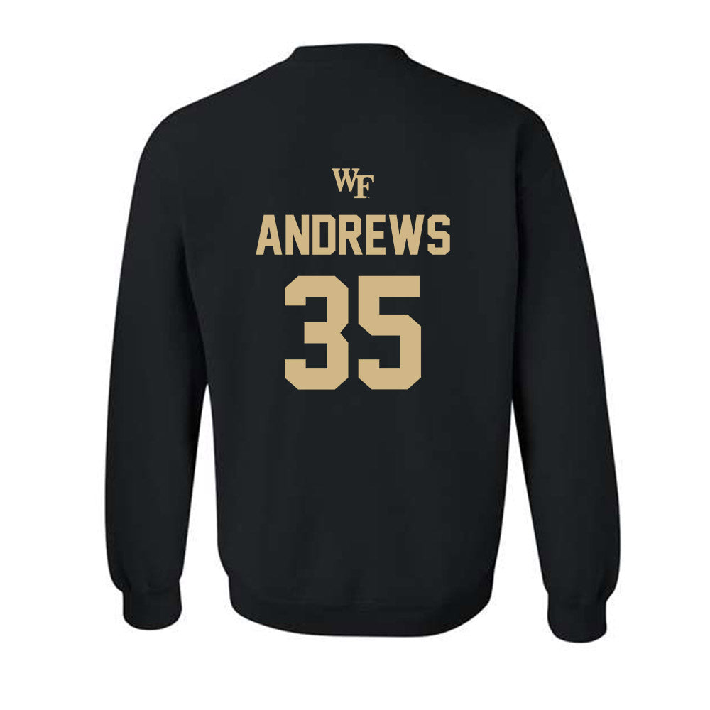 Wake Forest - NCAA Baseball : Will Andrews - Crewneck Sweatshirt Sports Shersey