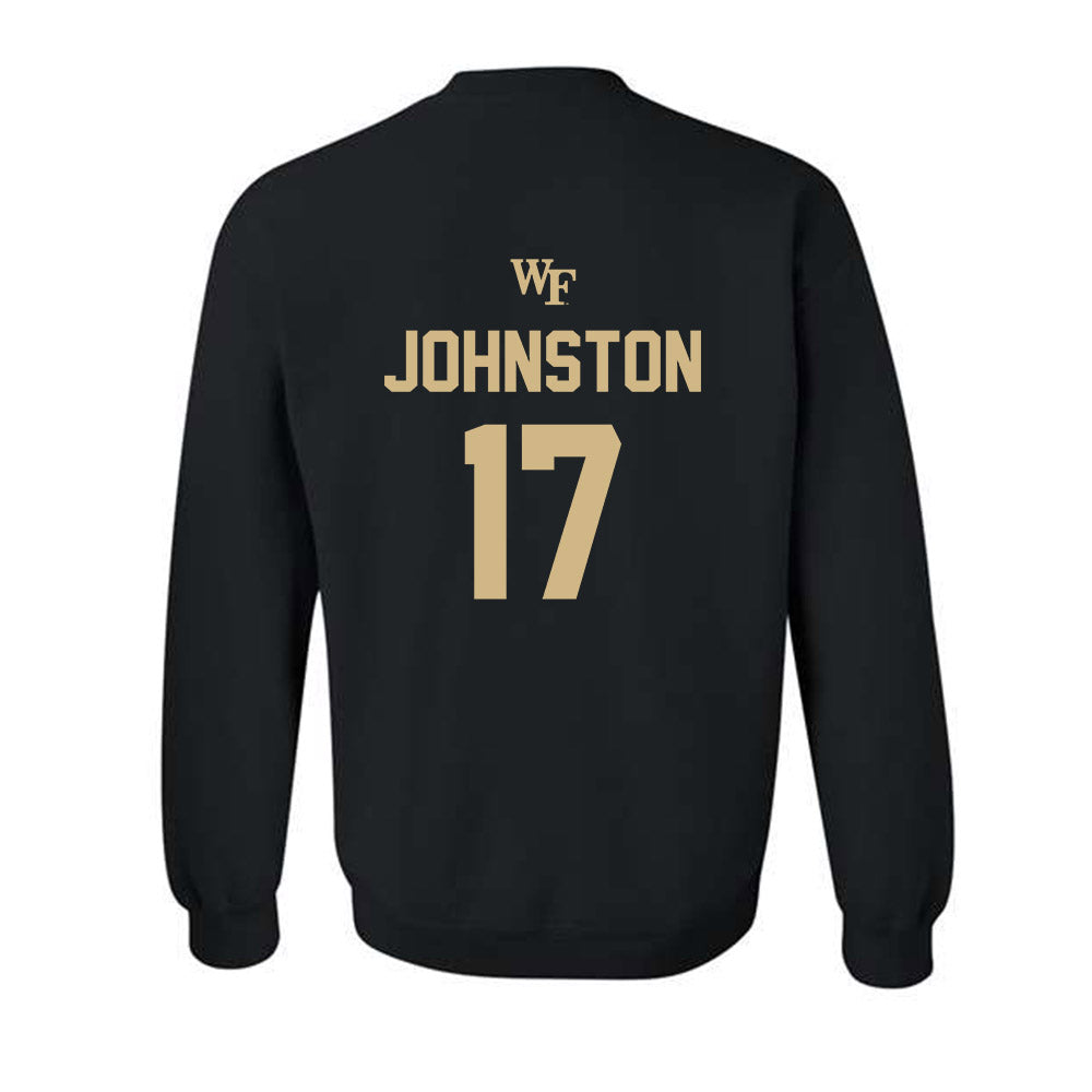 Wake Forest - NCAA Baseball : Zach Johnston - Crewneck Sweatshirt Sports Shersey