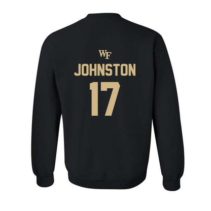 Wake Forest - NCAA Baseball : Zach Johnston - Crewneck Sweatshirt Sports Shersey