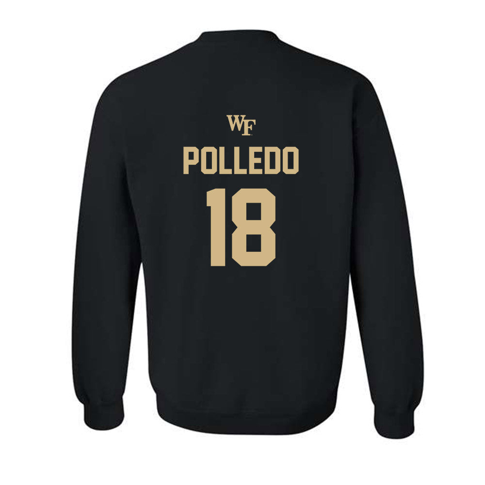Wake Forest - NCAA Baseball : Jeter Polledo - Crewneck Sweatshirt Sports Shersey